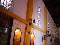  Vitrales despues de la reastauracion ( plano general lado izquierdo ) - Iglesia Parroquial Nuestra Se�ora del Valle - Ezeiza - Buenos Aires.-